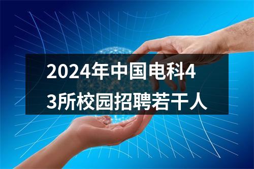 2024年中国电科43所校园招聘若干人 图片