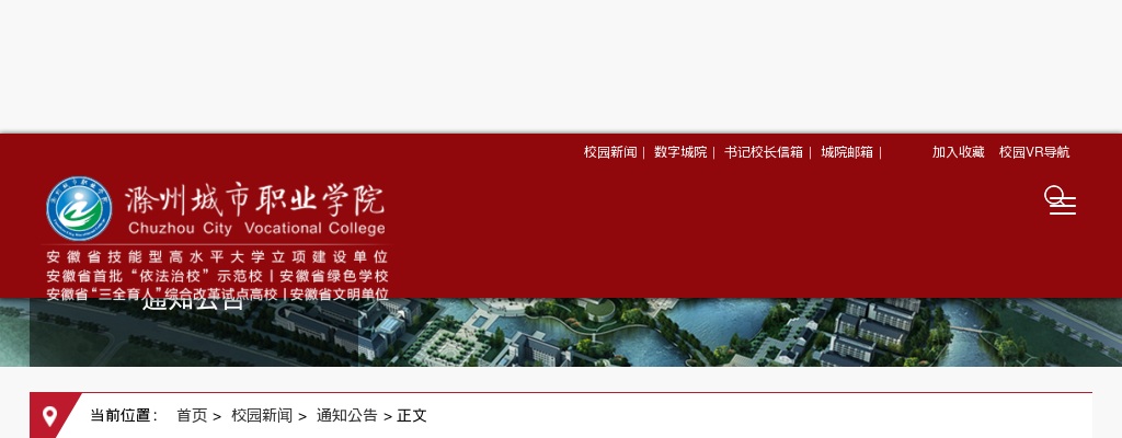 2024年滁州城市职业学院引进高层次人才4人公告（第二轮） 图片